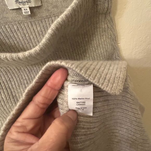 MADEWELL  Rowhouse Merino Wool Blend Knit Sweater Skirt SZ XS - Picture 7 of 8